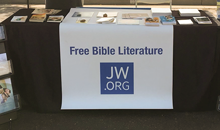 36" x 80" Free Bible Literature Table Runner